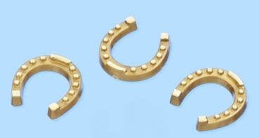Streuteile Hufeisen - gold - ca. 1,5cm - SB 6 Stück - Kopie